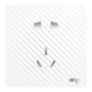 【国民好物】aigo爱国者开关插座面板五孔插座86型墙壁开关家用
