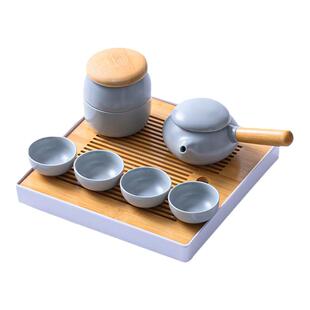 全季酒店茶具同款侧把壶功夫茶具套装家用办公简约酒店茶具定制