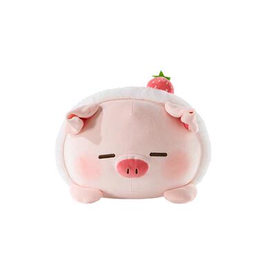 名创优品草莓猪玩偶公仔可爱抱枕