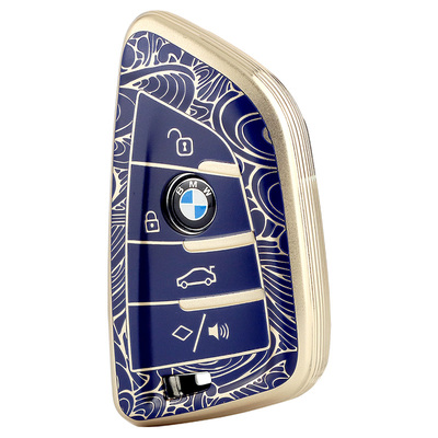 轻奢宝马钥匙套tpu黄金版质感