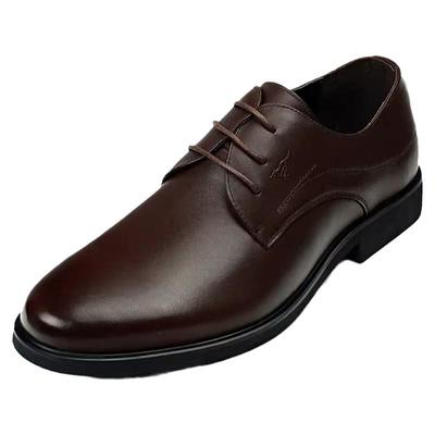 七匹狼皮鞋头层牛皮特大码皮鞋驾