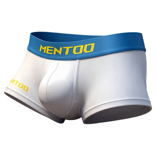 MENTOO男士莫代尔面料平角裤简约舒适透气性感提臀运动青年低腰