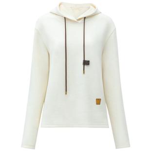 COCOBELLA温暖蓄热连帽卫衣女秋冬自发热休闲白色帽衫SE531