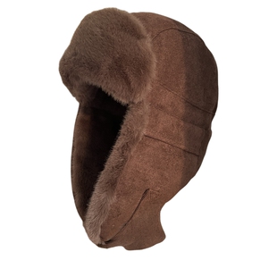 暖fufu~新款秋冬东北滑雪加厚保暖护耳帽女毛绒防寒显脸小雷锋帽