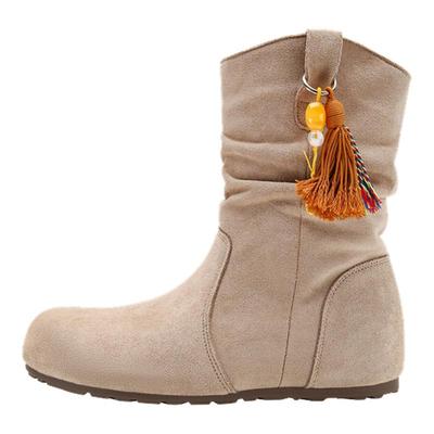 FOXER勃肯短靴小个子配裙子气质