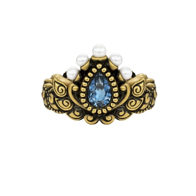 周大福monologue复古黄金戒指