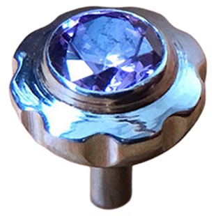 紫宝石表冠 紫钻把的把头适配萧邦肖邦帝皇IMPERIALE石英40mm手表