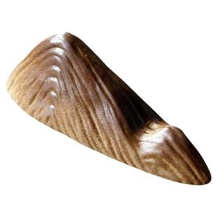 碌心 柴棕釉山形搁置陶瓷山峦茶枕茶搁桌面搁架茶道配件笔搁笔架