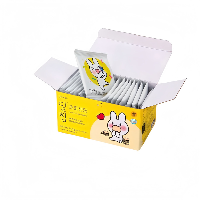韩国直邮natureoda巧克力/草莓夹心脆米饼膨化零食休闲食品20袋盒
