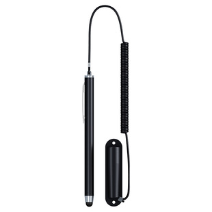 工控电容笔弹弓绳带挂绳底座触控笔可拉触屏笔适用医院医疗设备触屏笔工业屏幕触控笔机器人半导体设备操控笔