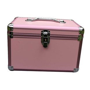 30cm大号美甲采耳技师工具箱金属首饰足疗箱双层化妆箱收纳盒