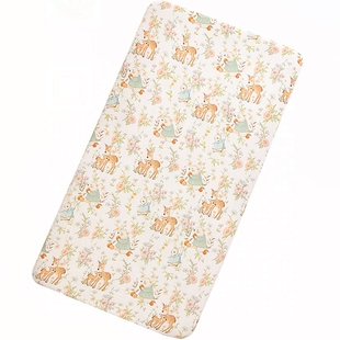 婴儿床床笠双层纱布儿童夏季a类薄款床单宝宝拼接床专用床罩定制