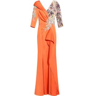 创意狐高端晚礼服长款年会主持人礼服女宴会鱼尾裙演出服女装长裙