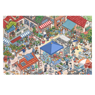 纸次方造景贴纸25.0+26.0系列合集特油工艺花鸟鱼市场森林店铺微缩场景3d立体小屋贴画手账手工diy玩具女孩