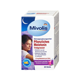 27.3Mivolis植物褪黑素颗粒20支 44g睡不着熬夜规律睡眠轻松入眠