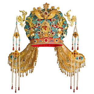 龙凤瑶原创凤冠霞帔明制汉服婚服新娘大婚头饰中式婚礼发冠配饰