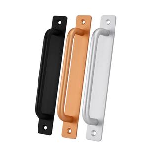 铝合金门把手手柄免打孔明装木门拉手移动门室内门窗阳台门小把手