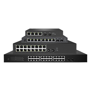 希力威视2.5G交换机万兆非网管全万兆电万兆光4口5口8口16口24口2万兆光交换器支持POE即插即用10G网络分流器