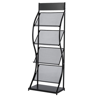 杂志架子书报置物架单页展架收纳落地报纸架宣传资料展示架铁艺