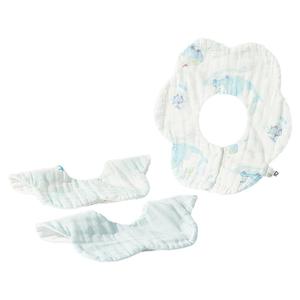 babycare口水巾新生婴儿口水兜纱布花瓣围嘴