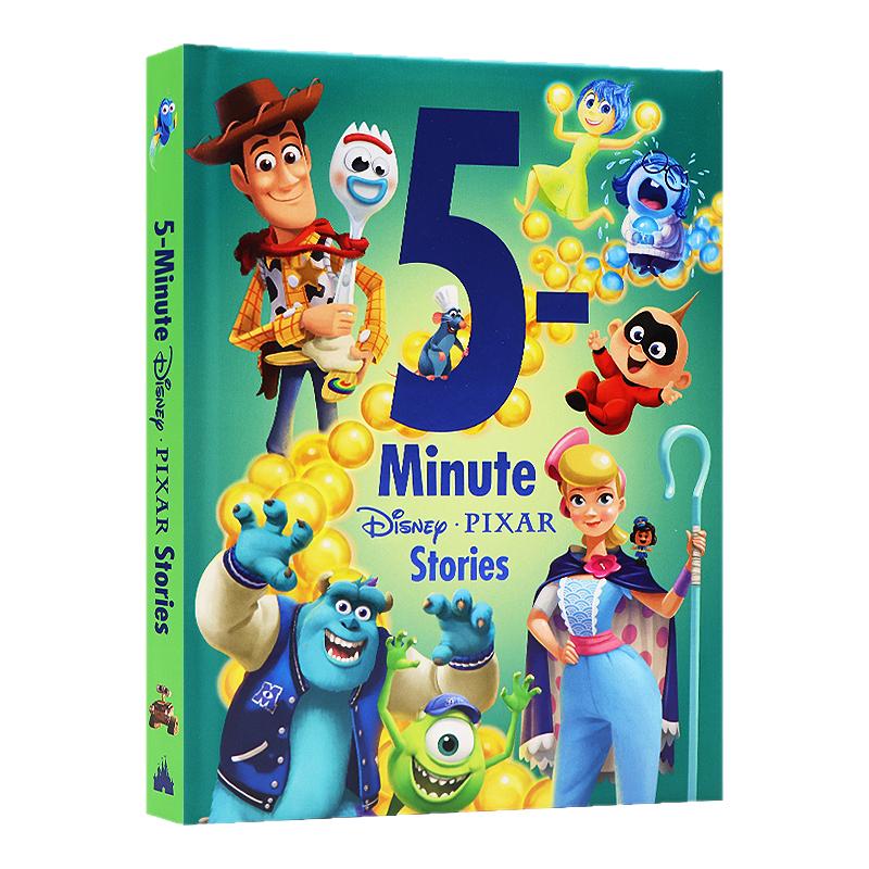 迪士尼皮克斯 5分钟故事合集 英文原版 5-Minute Disney Pixar Stories 绘本亲子阅读儿童书籍 进口精装绘本 经典迪士尼卡通人物
