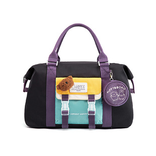 米菲短途旅行包新款出差轻便大容量手提行李袋健身衣服收纳包斜挎