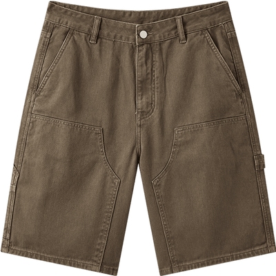 gxg.jeans男装 多色复古水洗时尚工装宽松牛仔短裤男 25年夏新品