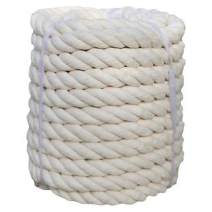 三股棉线绳手工粗细全棉绳子原白色捆绑棉线绳猪唾液检测棉线绳子