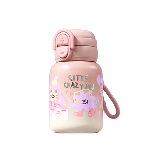 保温杯高颜值男女学生2025新款便携可爱316L吸管水壶儿童上学专用