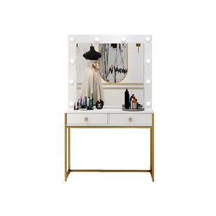 网红影楼化妆台带灯彩妆婚纱店梳妆台专业化妆师美容院专用化妆桌