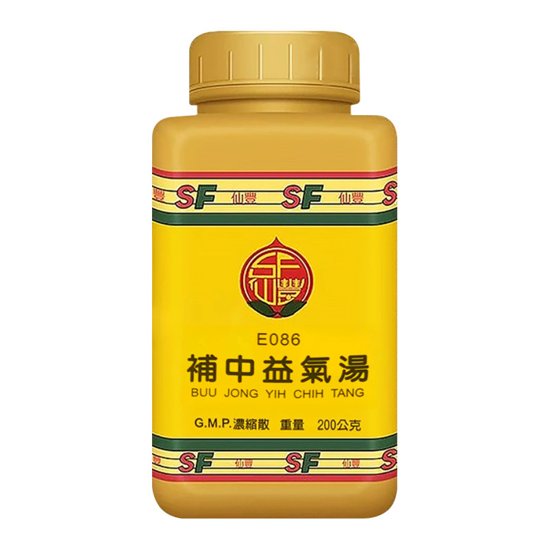 中国台湾仙丰补中益气汤中药补中益气调补脾胃食少无味劳倦200g瓶