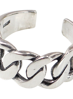 韩国定制简约复古做旧925纯银