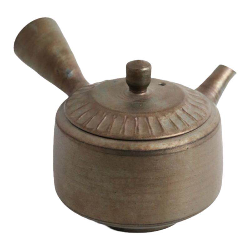 日本常滑烧急须 寿仙 16 铁窑变 150ml 纯手工日式紫砂侧把陶茶壶