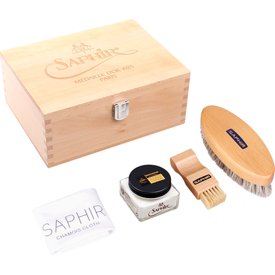 SAPHIR皮鞋保养护理套装鞋乳鞋刷