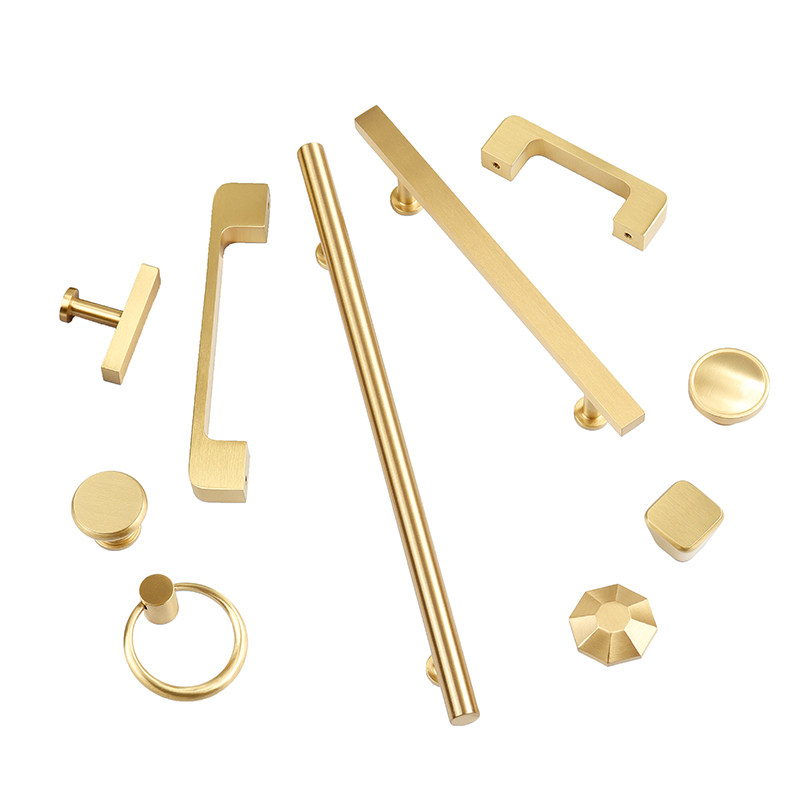 现代简约风实心酒柜全铜门把手