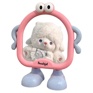 镜子化妆镜台式桌面小镜子家用卧室可爱学生宿舍便携高清美妆镜