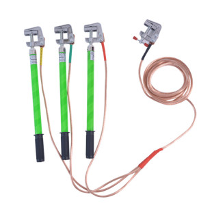 东小留 10KV户内高压接地线 25平方透明软铜线配电室平口接地棒杆