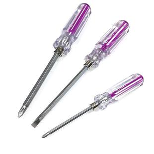 506/603两用螺丝刀批彩芯水晶柄3/5/6mm十字一字两用起子大中小号