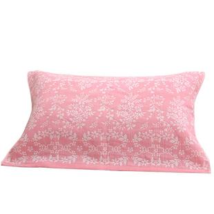 纯棉枕巾纱布情侣成人婴儿童高档加大情侣学生枕头巾欧式四季全棉