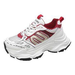 老爹鞋女鞋子2024新款爆款春秋百搭小白鞋增高厚底炸街休闲运动鞋