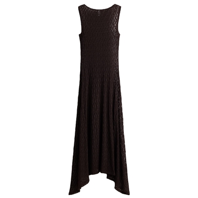 HM女装连衣裙2026夏季新款静奢风无袖法式蕾丝长款喇叭裙1329344