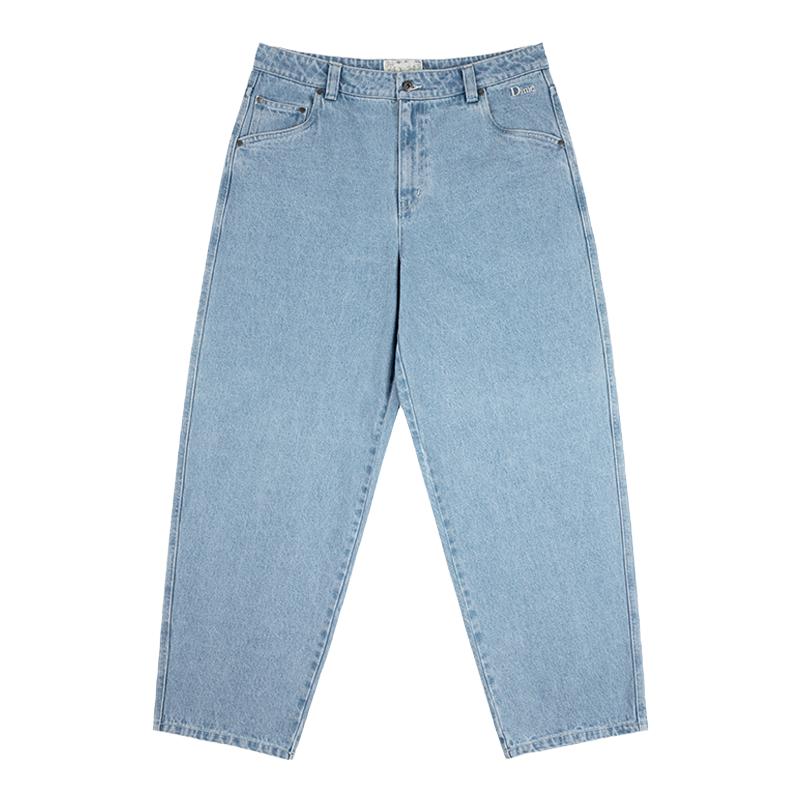 潮物Woo Dime Classic Baggy Denim Pants 运动直筒宽松牛仔裤子