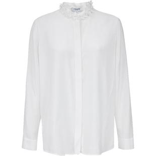 Vero Moda奥莱衬衫女2025秋冬新款含醋纤立体花朵领口上衣时尚