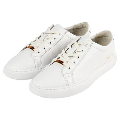 Raidy Boer/雷迪波尔男牛皮革烫印工艺字母橡胶底休闲板鞋2064