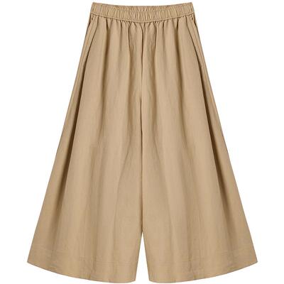 BLUE ERDOS2026夏季新品休闲百搭亚麻混纺慵懒度假风裙裤女裤