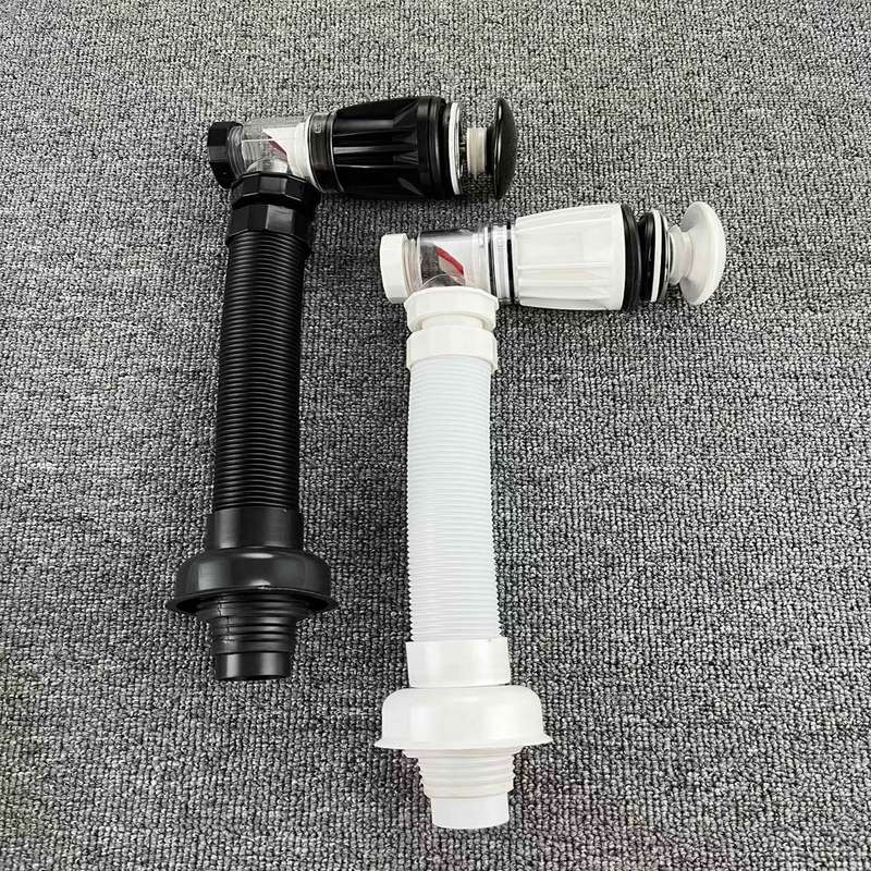 陶瓷盖弹跳下水器洗手盆防臭排水管防堵洗脸池配件横排竖排免打胶