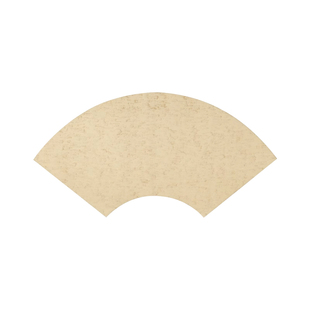 四品堂手工蜡染圆形扇面形书法创作小写意山水花鸟工笔画芯半生半熟仿古复古黄万年红鎏金洒金毛笔作品宣纸