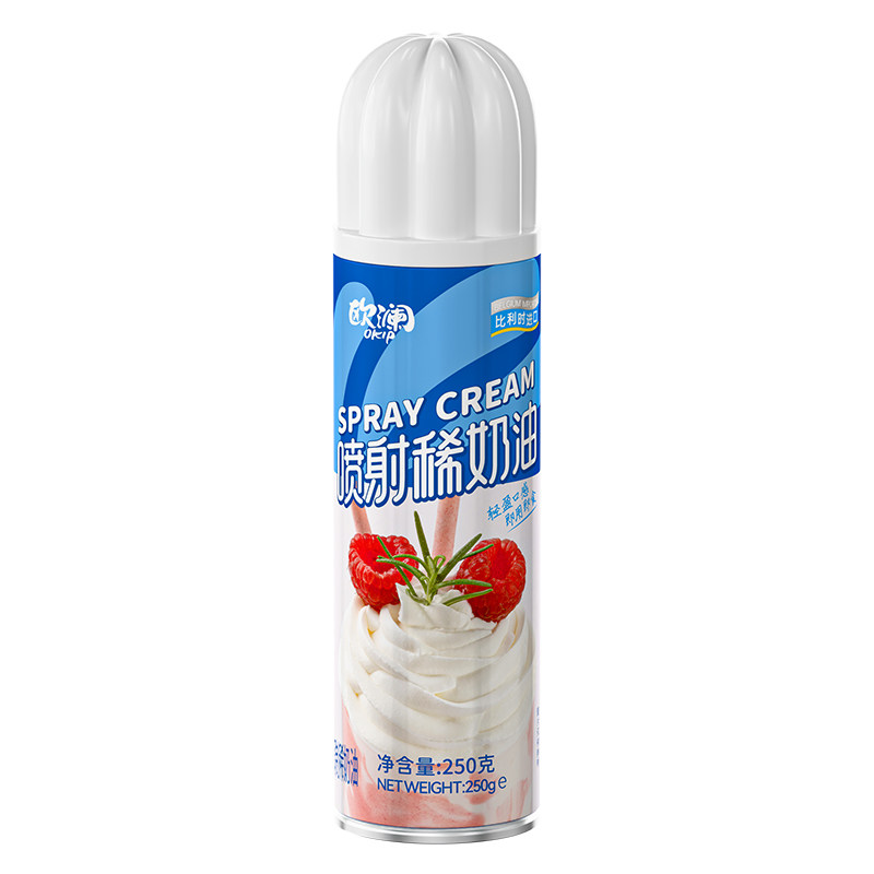 欧澜喷射奶油动物即食免打发