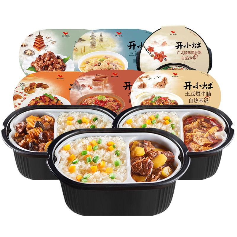 统一开小灶自热米饭方便速食煲仔饭土豆煨牛腩即食品囤货自煮火锅
