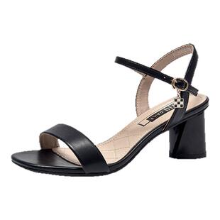 大东高跟凉鞋女款2026新款夏季小个子显高高跟鞋粗跟配裙子的鞋子